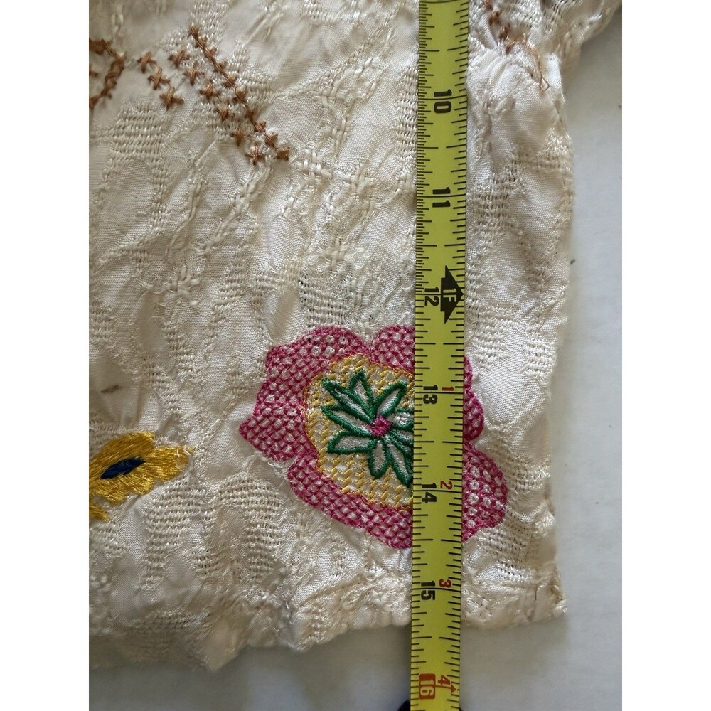 Urban Outfitters Eden Souvenir Floral Embroidered Button-Down Blouse Size S Boho - Picture 6 of 9